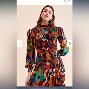 FARM Rio Multicolor Geometric Maxi Dress